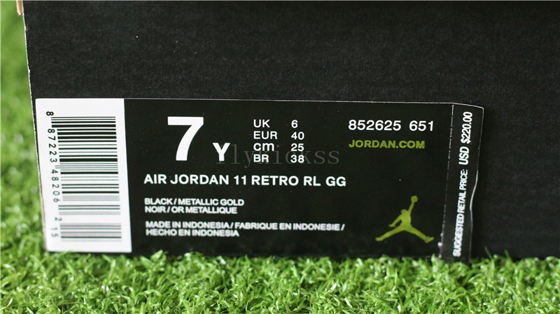 Authentic Air Jordan 11 Velvet Black